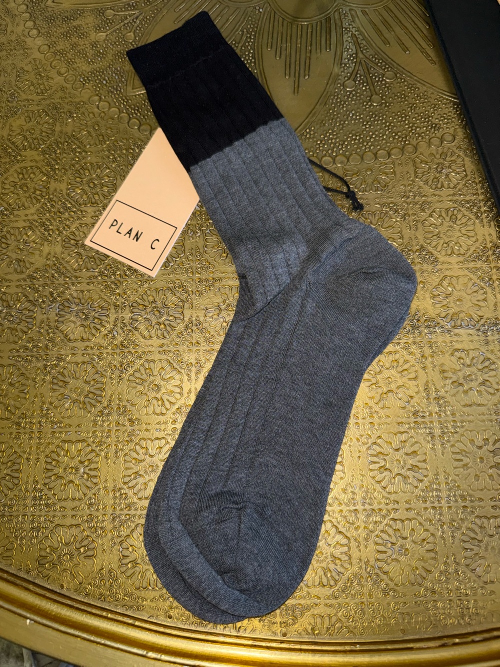 Plan C Bicolor Short Sock NWT